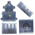 Cacao 3D Taj Mahal Plastic Chocolate Mould With Clips - 5 x 5 x 5 Inch