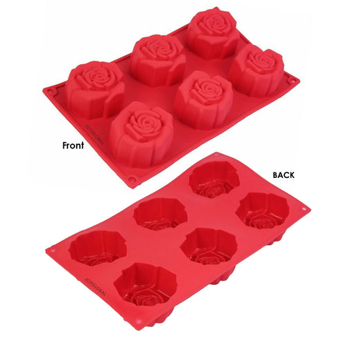 Silicone 6 Cavity Rose Mould - 110 Grams