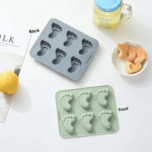 Silicone Baby Feet Mould - 6 Cavity