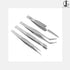 JoyGlobal Stainless Steel Tweezers - Set of 4 Pieces