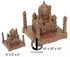 JoyGlobal Taj Mahal PVC Chocolate Mould With clips  (10 " in)