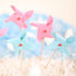 JoyGlobal Pinwheel Windmill Cake Toppers (Pack of 11)