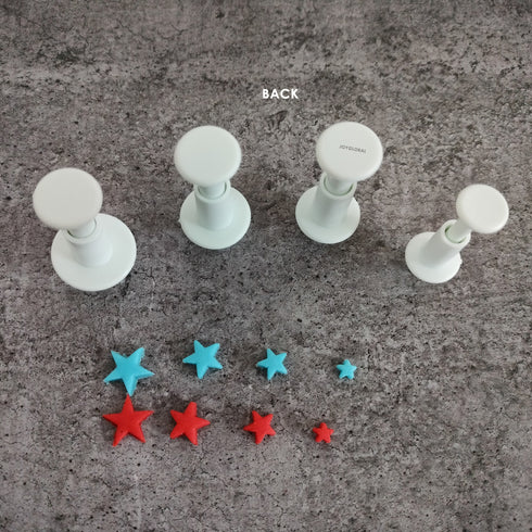 Star Shape Plunger Cutter - Set of 4 Pieces