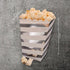 Paper Popcorn Silver Box - Straight Lines (Set of 6 Pieces)