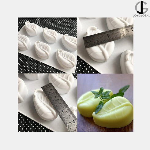 Silicone 6 Cavity Leaf Mould - 90 Grams