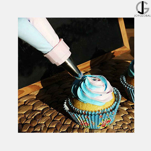 Two Color Icing Piping Bottle with Steel Nozzle