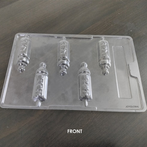 Cacao Baby Bottle Shape PVC Lollipop Mould - 20 Grams