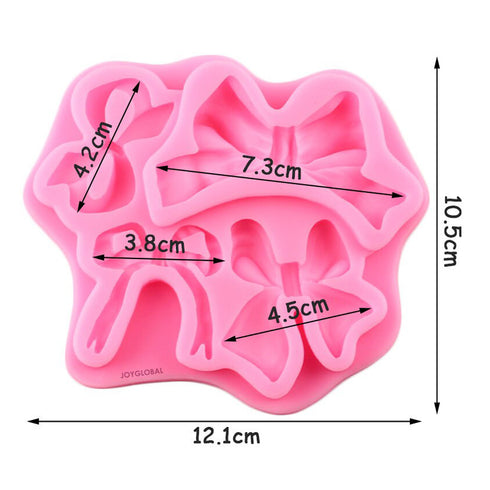 Silicone Bows Mould - 4 Cavity