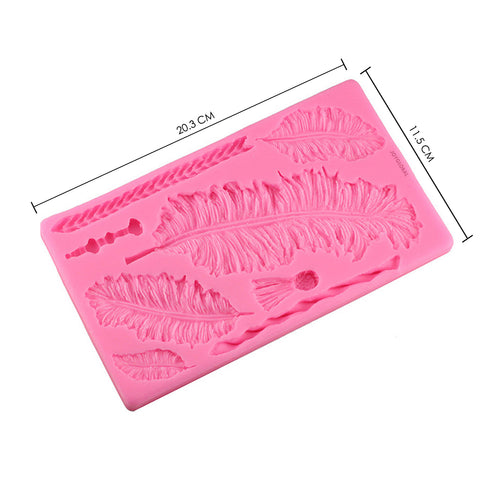 Silicone Feathers Mould - 8 Cavity