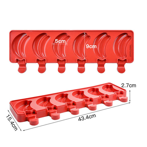 Silicone Banana Fruit Themed Popsicle Mould