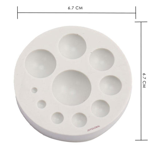 Silicone Half Sphere Mould - 10 Cavity