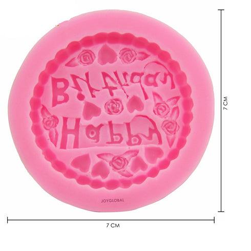 Silicone Designer Happy Birthday Mould