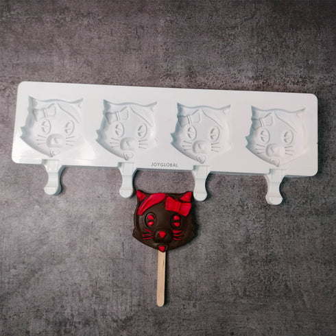 Silicone Hello Kitty Cartoon Ice Cream Mould