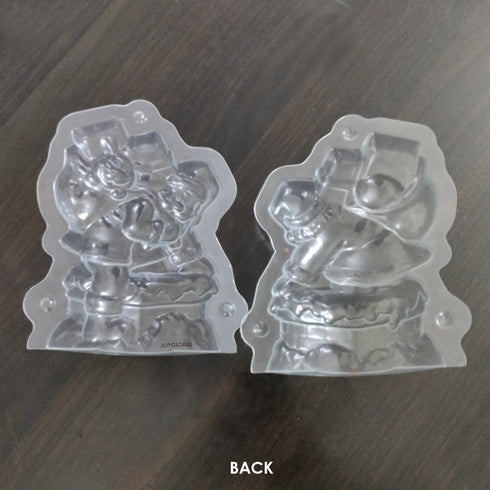 Cacao 3D Santa Claus with Gifts Shaped PVC Mould