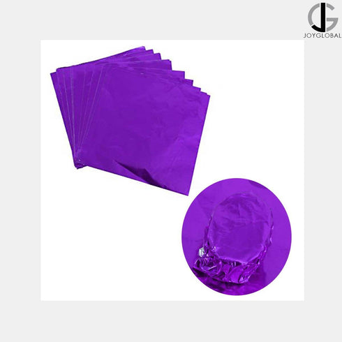 JoyGlobal Aluminum Foil Wrappers - Purple