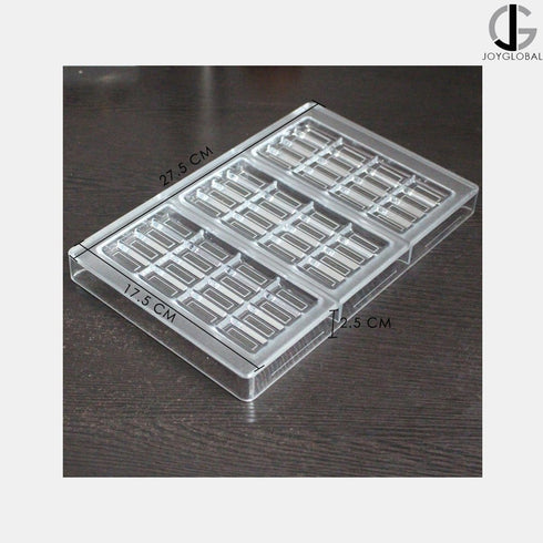 Polycarbonate Big Chocolate Bar Mould - 60 Grams