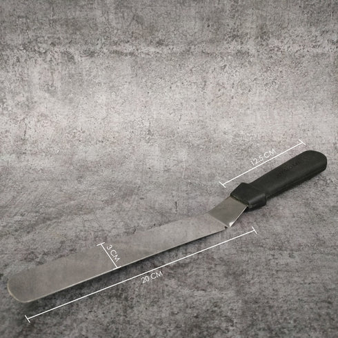 Stainless Steel Palette Knife Bent with Plastic Handle - 8 Inch