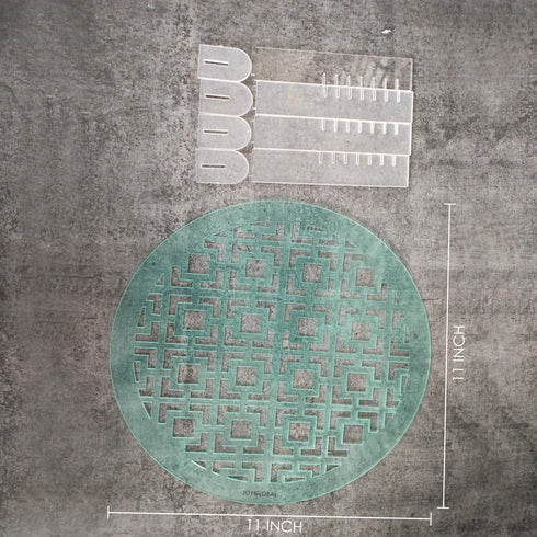 Squares Acrylic Stencil with Stand