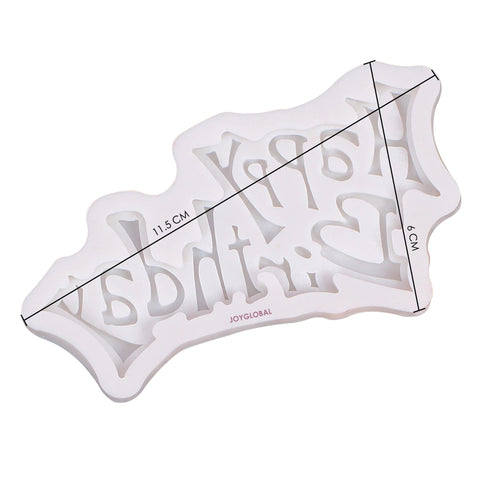 Silicone Groovy Happy Birthday Mould