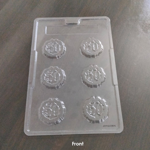 Cacao Celebrate 50 Years Shape PVC Mould - 10 Grams