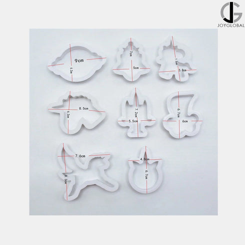 JoyGlobal 8 Pieces Set Unicorn Cookie Cutter