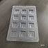 Cacao 12 Cavity Santa Face Square Shape PVC Mould