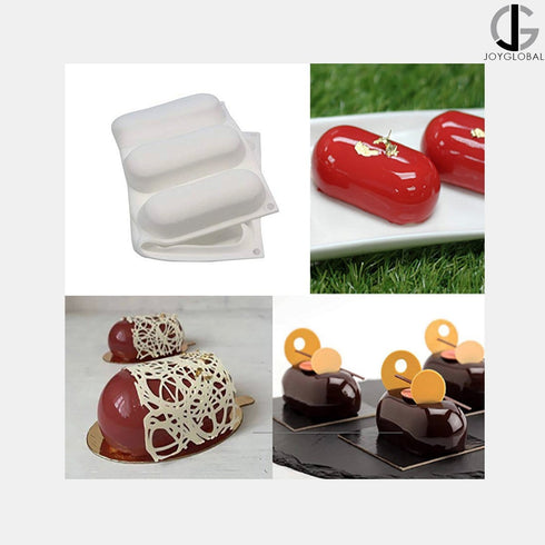 Silicone 6 Cavity Eclair Shaped All Purpose Mould