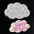 Cloud and Star Happy Birthday Mould