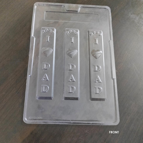 Cacao "I ❤ DAD" Shape PVC Chocolate Mould