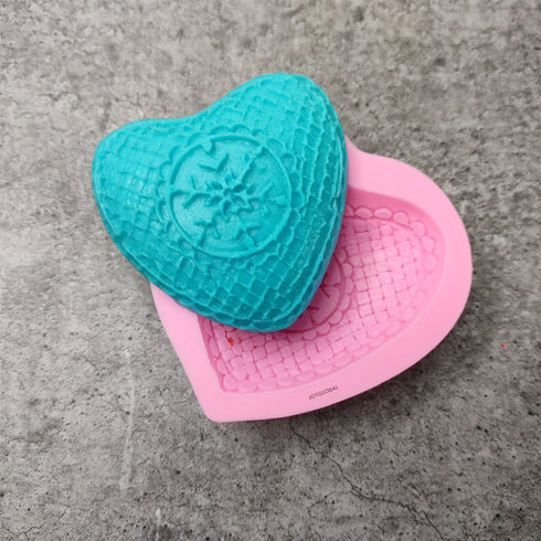 Silicone Snowflakes inside Heart Mould
