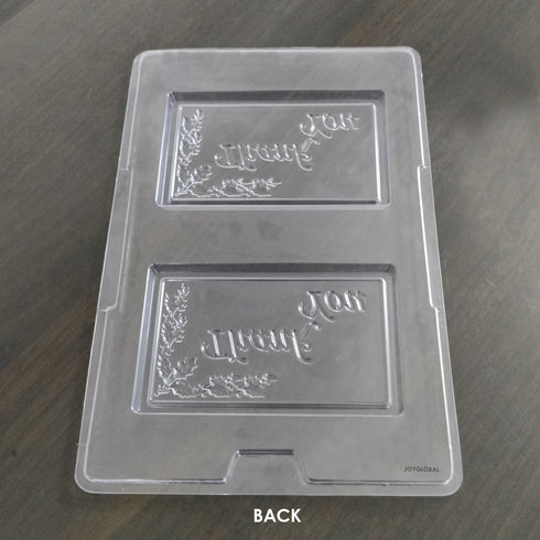 Cacao Thank You PVC Mould - 65 Grams