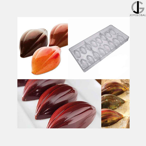 Polycarbonate Cocoa Bean Mould - 16 Cavity
