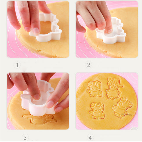 Peppa Pig Plunger Cutter - Set of 6 Pieces