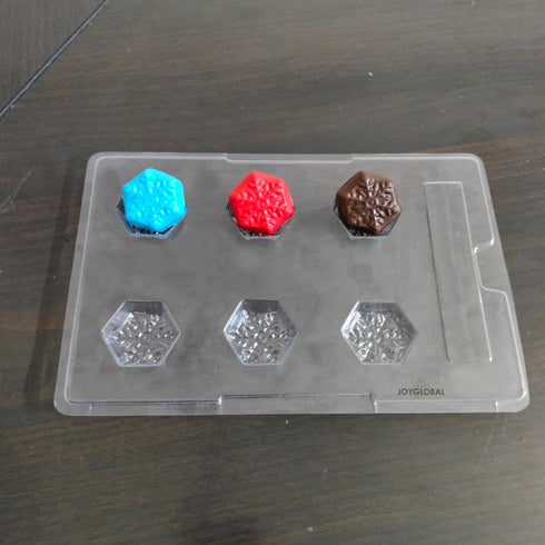 Cacao Snowflakes Shape PVC Mould - 15 Grams