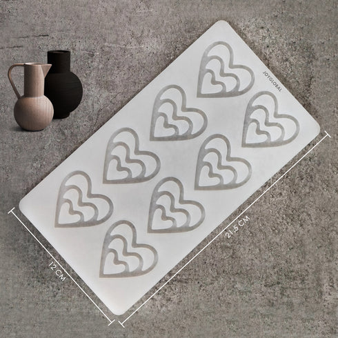Silicone Heart Garnishing Mould