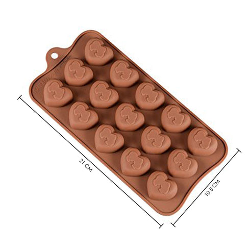 Silicone Heart Couple Chocolate Mould