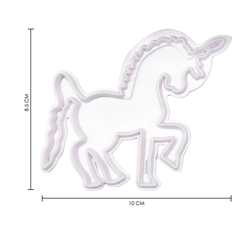 Plastic 2 Piece Set Unicorn Cutter