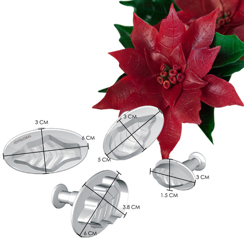 Poinsettia Leaf Plunger Cutters