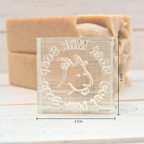 Acrylic"Goat Milk Soap" Handmade Soap Stamp