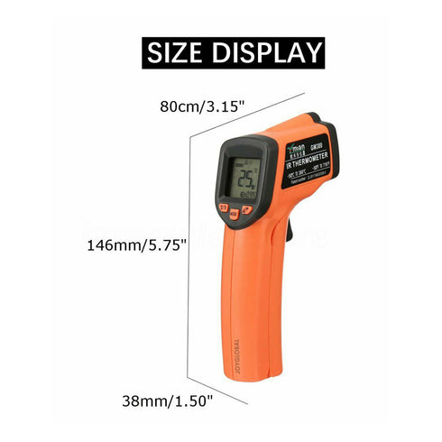 Laser LCD Digital IR Infrared Thermometer