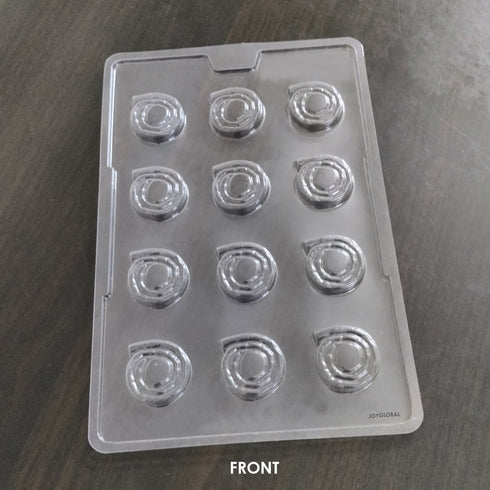 Cacao Jamin Chakkar Cracker PVC Chocolate Mould - 7 Grams