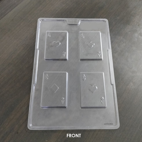 Cacao Poker Play Card Shape PVC Mould