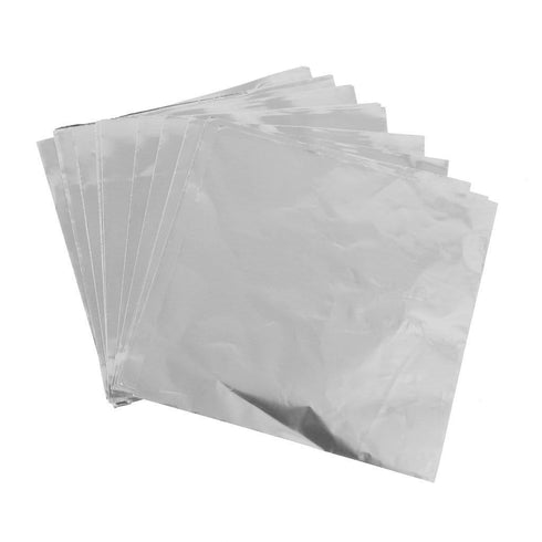 325 Pieces Big Aluminium Foil Wrappers - SILVER