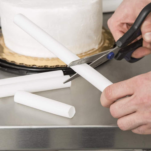 White Dowel Rods for Tiered Cakes