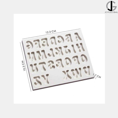 Silicone Groovy Alphabet Mould