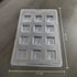 Cacao 12 Cavity Santa Face Square Shape PVC Mould
