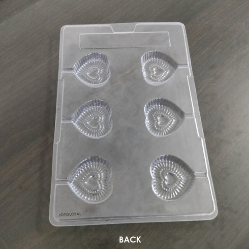 Cacao Heart PVC Lollipop Mould