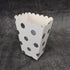 Paper Popcorn Silver Box - Polka Dot (Set of 6 Pieces)