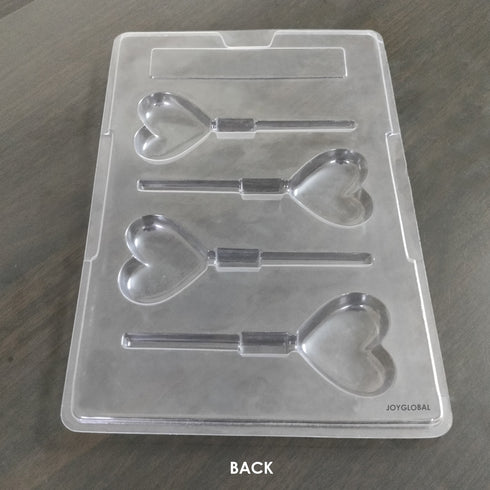 Cacao Heart Shape PVC Lollipop Mould