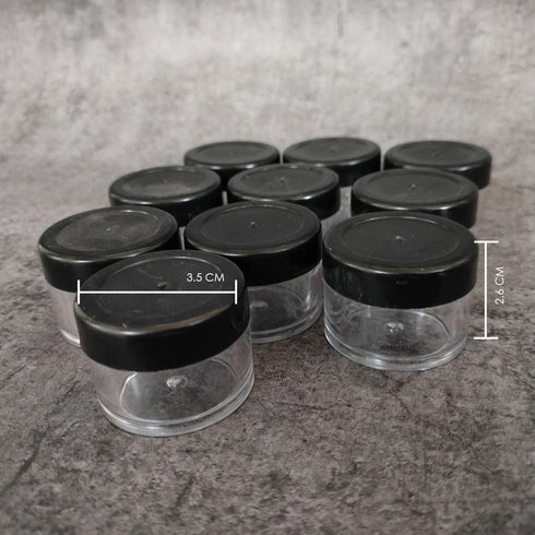 15 Grams Round Lip Balm Jar - 10 Pieces